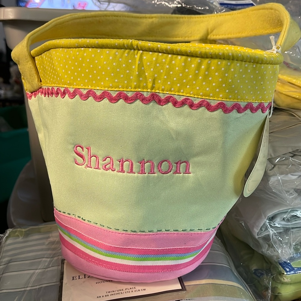 Pottery Barn Kids Easter Canvas Basket - Shannon